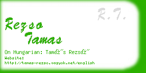 rezso tamas business card